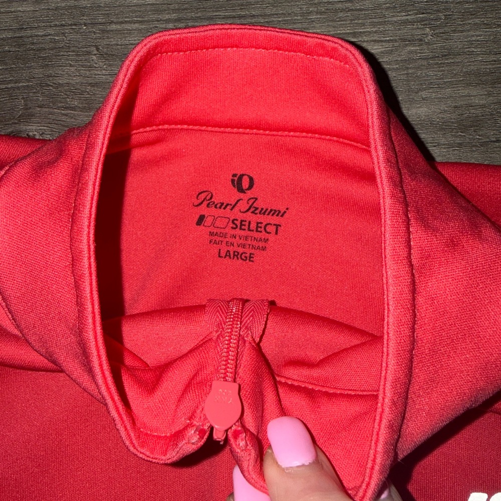 Pearl Izumi 100 Select Cycling Jersey Womens Large‎ Coral Pink Bike Shirt - Picture 4 of 7